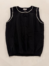 Woman’s Solid Black Sleeveless Evolution By Cyrus Tank Top Size Large