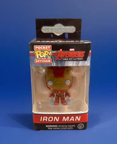 NEW Iron Man Marvel Avengers Age of Ultron Pocket Pop Keyring Funko Pop Keychain