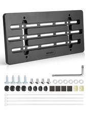 Front License Plate Bracket Mounting Kit Universal Bumper Car Holder Tag Fram...