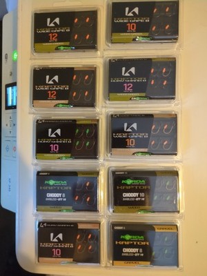 Korda Kaptor 8;10.12 Karpfen Angelhaken | Barbed **NEU* 10 Mix Packs