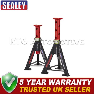 Sealey Premier Axle Stands (Pair) 6 Tonne Capacity per Stand Red AS6R