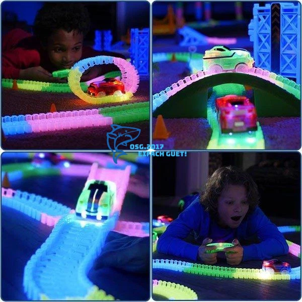 Magic Tracks RC Race Set Mega Ferngesteuerte Auto Rennbahn LED Rennstrecke - Bild 4 von 4