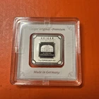 Geiger Edelmetallle Fine Silver Square Bar 10g .999 Purity
