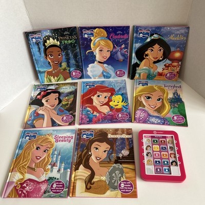 Disney Princess ME READER & 8 Books Electronic Story Reader- Works Great