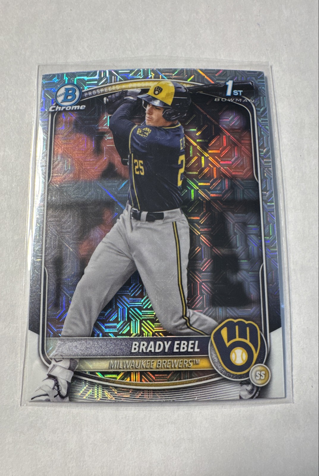2025 Bowman Draft - (RC) Brady Ebel Chrome Mojo Refractor #BDC-194