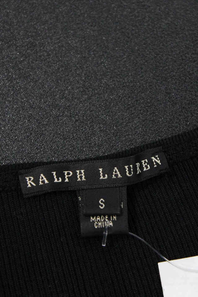 Ralph Lauren Black Label Womens Bodycon Tank Dress Black Midcalf Size S - Image 4 of 4