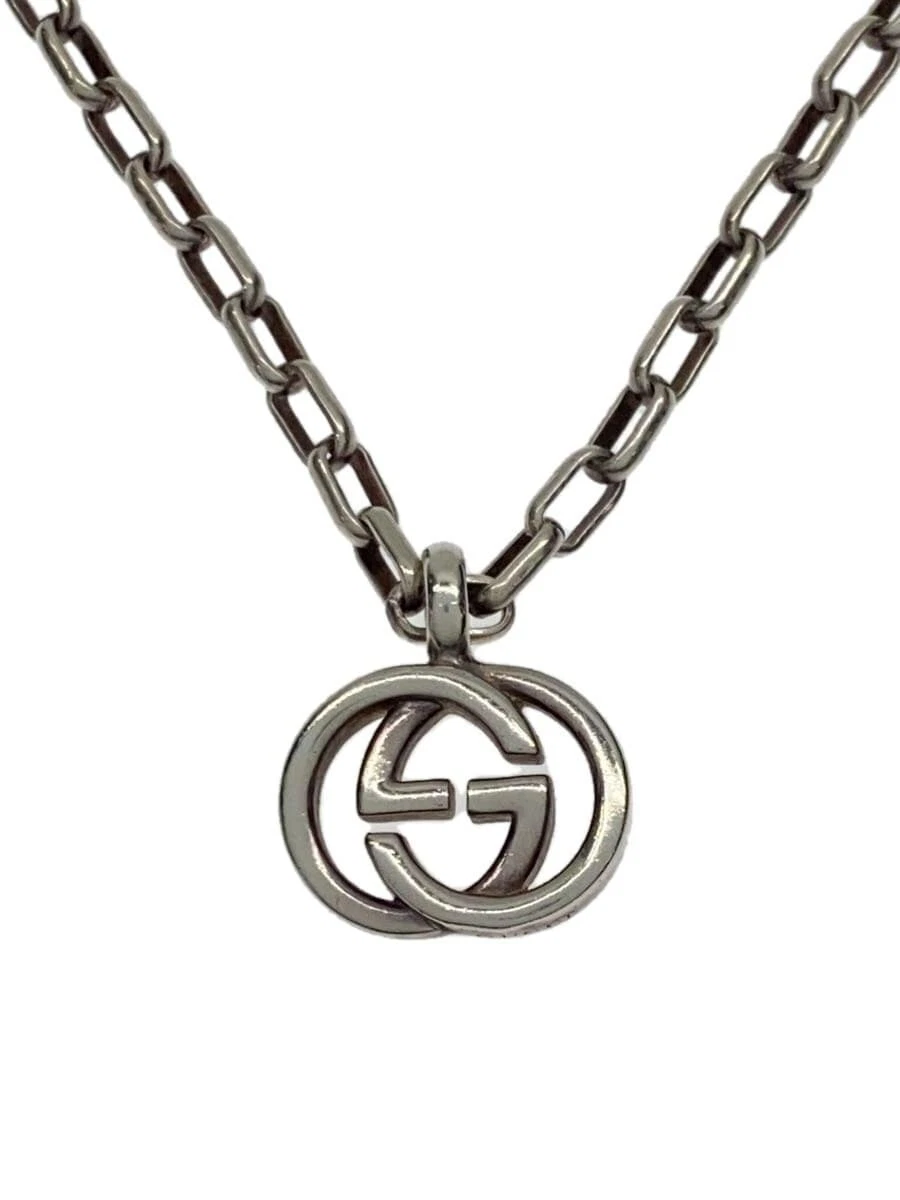 GUCCI Collana SV925 SLV con Top Uomo 295710 J8400 Incastro G