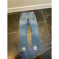 Evisu  2000s y2k Heritage Mens Jeans Blue Dis...