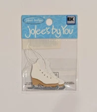 White Ice Skates Figure Skating Jolee's By You Mini Scrapbooking Embellishments