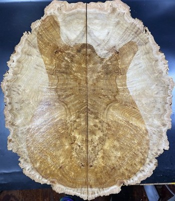 Craft Guitar Top Veneer Red cedar Wood Burl Bookmatched Set Luthier Supply