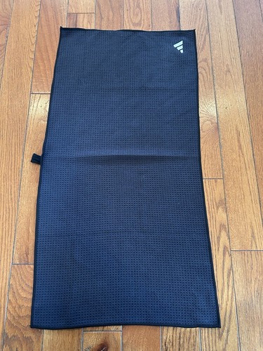 Adidas black golf towel