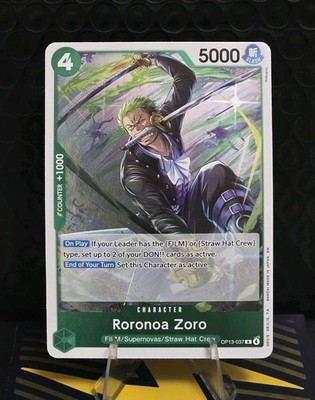 Roronoa Zoro OP13-037 Carrying On His Will Foil One Piece CCG TCG