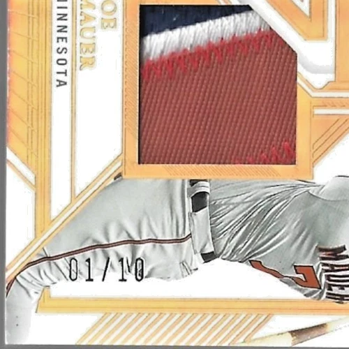 Parche Joe Mauer Henry Davis 2023 Panini impecable doble reliquias 1/10 💲 Foto 2 de 3