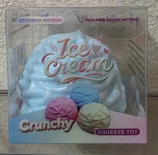 Crunchy Cream Roll Squishy Blue Squishy Tactile Squeeze Sensory Toy