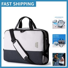 Grey 15.6 Inch Laptop Briefcase with RFID Protection for Stylish Professionals