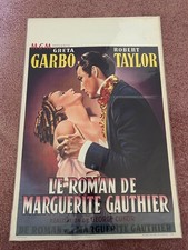 Vintage Movie Poster Belgium "Camille" R50s Greta Garbo Robert Taylor