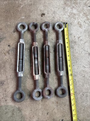 CHICAGO CHF 5/8'' EYE/EYE TURNBUCKLE CLOSED LENGTH 18'' Heavy Galvanized Set 4