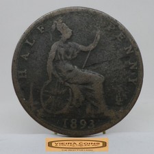 1893 Great Britain 1/2 Penny - #C56642NQ