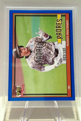 Manny Machado 2026 Topps Series 1 1991 Relic #T91-23-Blue - Padres 3/150