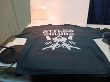 (1) PO AJ Styles Bullet Club Styles Club Shirt 2XL Very Rare WWE New Japan Pro.