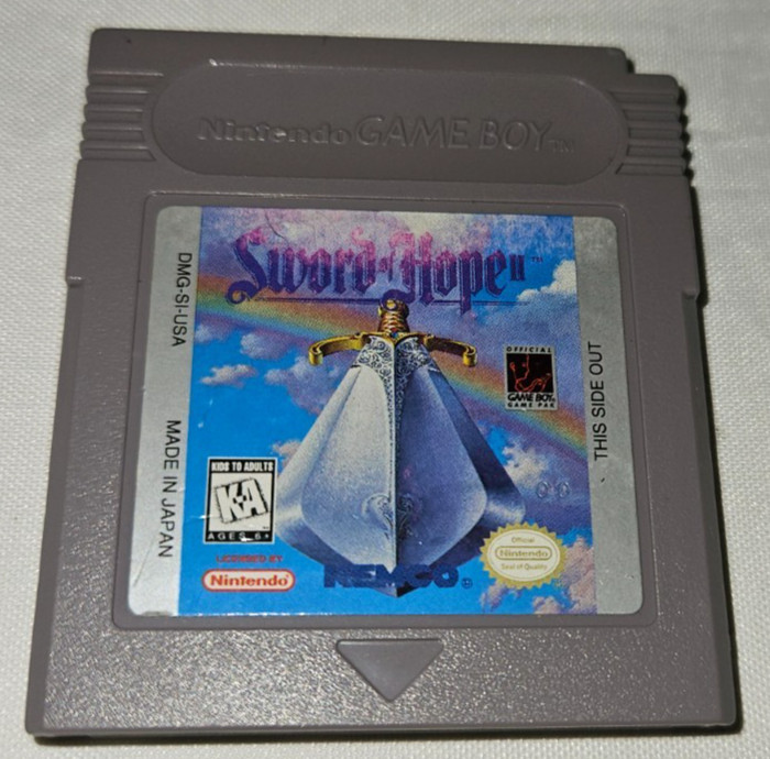 Sword of Hope II 2 Cartridge Only Authentic Nintendo Game Boy DMG-SI-USA 1996