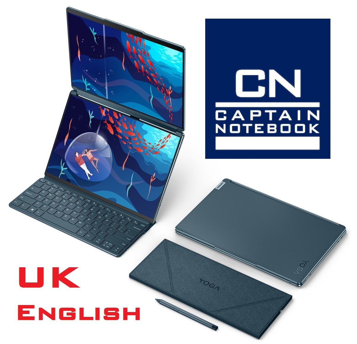 Lenovo Yoga Book 9i Gen8 中古品　英字キーボード UK English Keyb Lenovo Yoga Book 9I 2X 13