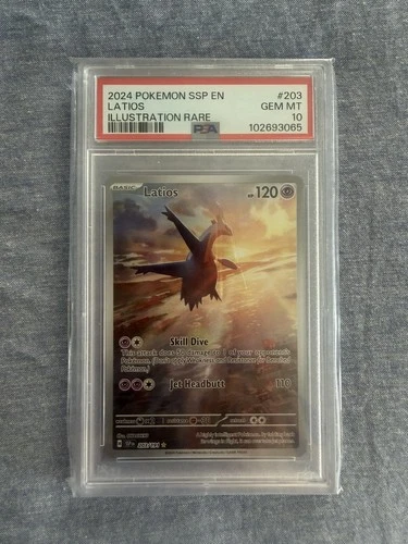 PSA 10 LATIOS 203/191 ILLUSTRATION RARE 2024 POKEMON SSP EN SURGING SPARKS CARD