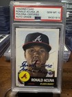 RONALD ACUNA JR PSA DNA 10 Auto 2018 Topps Living Autograph Rookie Gem Mint 🔥