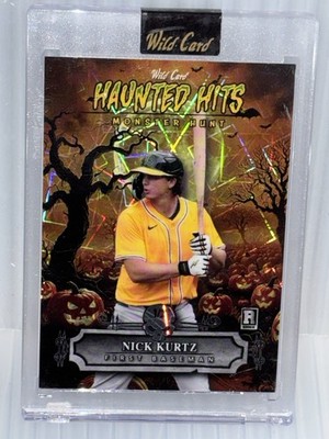 Nick Kurtz Rare Orange Velocity /2 Haunted Hits Oakland Athletics ROY 1 Of 2