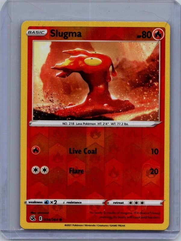 Pokémon TCG Pokémon Slugma fusion strike Reverse Holo