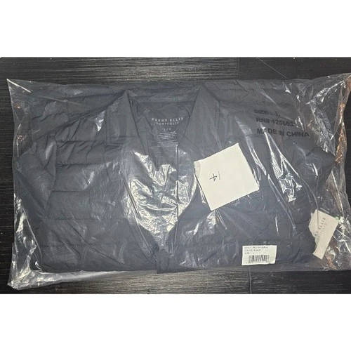 NWT Perry Ellis Portfolio Men's XL Quilted Jacket Slate Blue New In Package image 3
