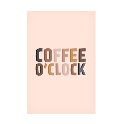 Canvas Wall Art - Frankie KerrDineen 'Coffee O'Clock' Wall Art for Living Roo...