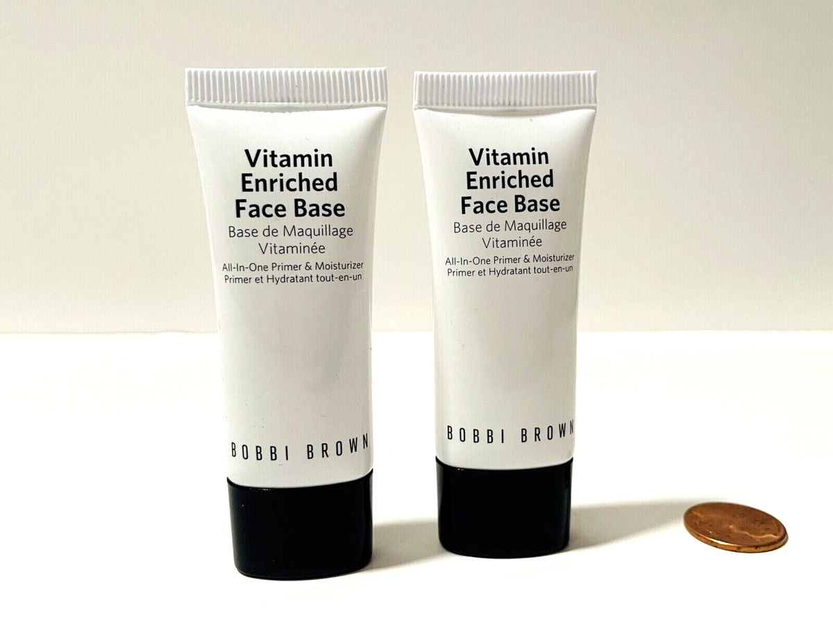 2 Bobbi Brown Vitamin Enriched Face Base Primer Moisturizer Travel