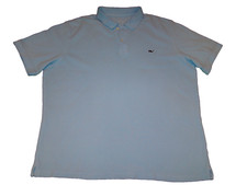 Vineyard Vines Mens Size Large Light Blue Short Sleeve Polo Shirt