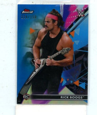 RICK BOOGS 2021 Topps Finest WWE Blue Refractor #D /150