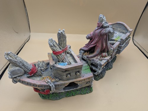 Imagitarium Shipwreck Back & Front Aquarium Complete Large 14 Inches