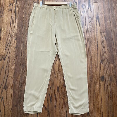 SOFT SURROUNDINGS  Women s Exposed Zipper-Front Lightweight Ankle Pants Size  L