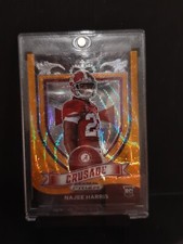 Najee Harris Prizm Draft Picks #172  Orange Pulsar Crusade 07/75
