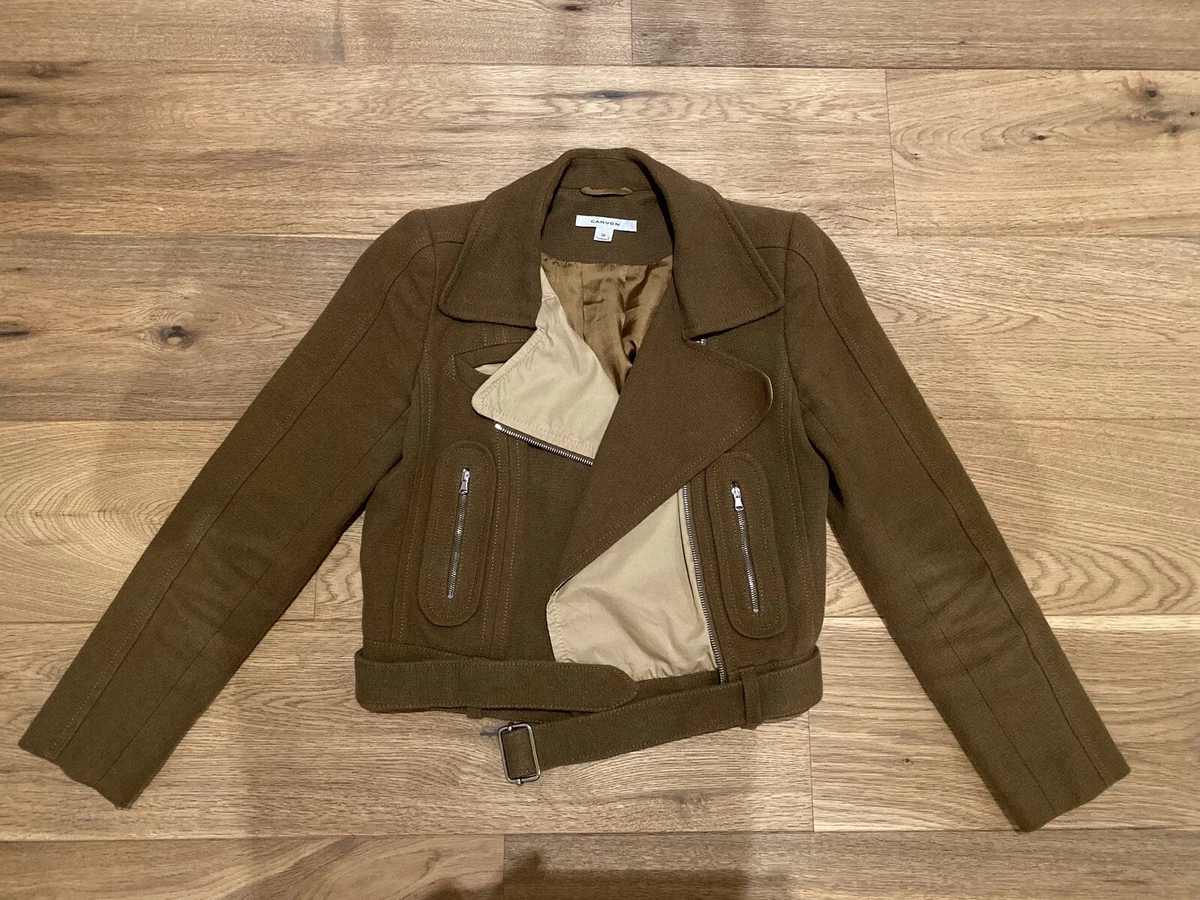 Biker outlet jacket khaki