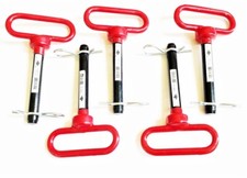 5 GOLIATH INDUSTRIAL RED HANDLE 5/8 X 4" TRACTOR HITCH PINS WAGON TRAILER RHP58S