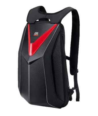 KEMIMOTO 20L MOTORCYCLE HARDSHELL EXPANDABLE BACKPACK BLACK/RED NEW