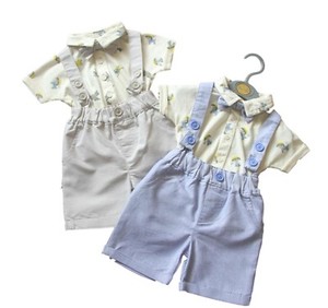 Baby Boys Spanish Traditional Romper Shirt Shorts Outfit Set Romany 6-12 Months