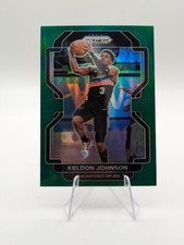 Keldon Johnson 2021-22 Panini Prizm Green Prizm #210 Spurs