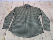 VTG Ralph Lauren Custom Fit Green Plaid Red Pony Long Sleeve Button-Up Shirt 2XL