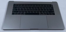 Apple MacBook Pro 15" A1990 2018 2019 Keyboard Palmrest Top Case Gray Genuine