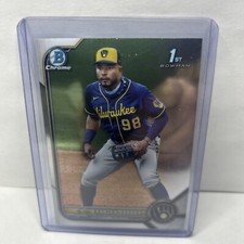 2022 Bowman Branlyn Jaraba BCP-15 1st Chrome | Milwaukee Brewers