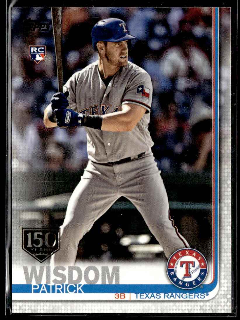 2019 Topps Baseball 150th Anniversary Patrick Wisdom RC Texas Rangers #578