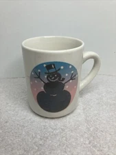 Snowman Denny's Restaurant HEAT ACTIVATED Color Changing Coffee Mug Vintage