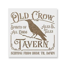 Old Crow Tavern Dusk Till Dawn Stencil