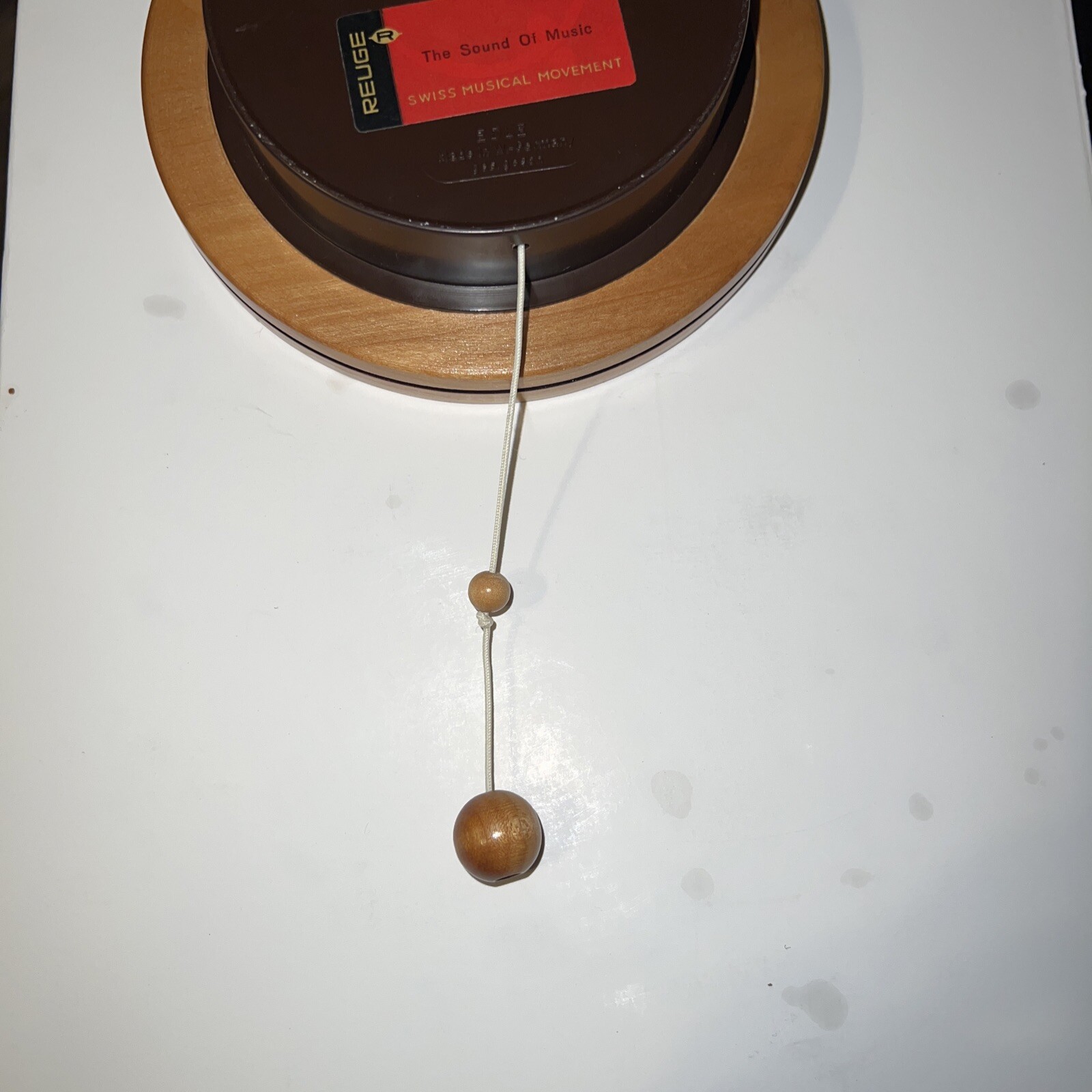 VINTAGE WOODEN REUGE EDLE WALL HANGING POOL STRING MUSIC BOX 5219 | eBay